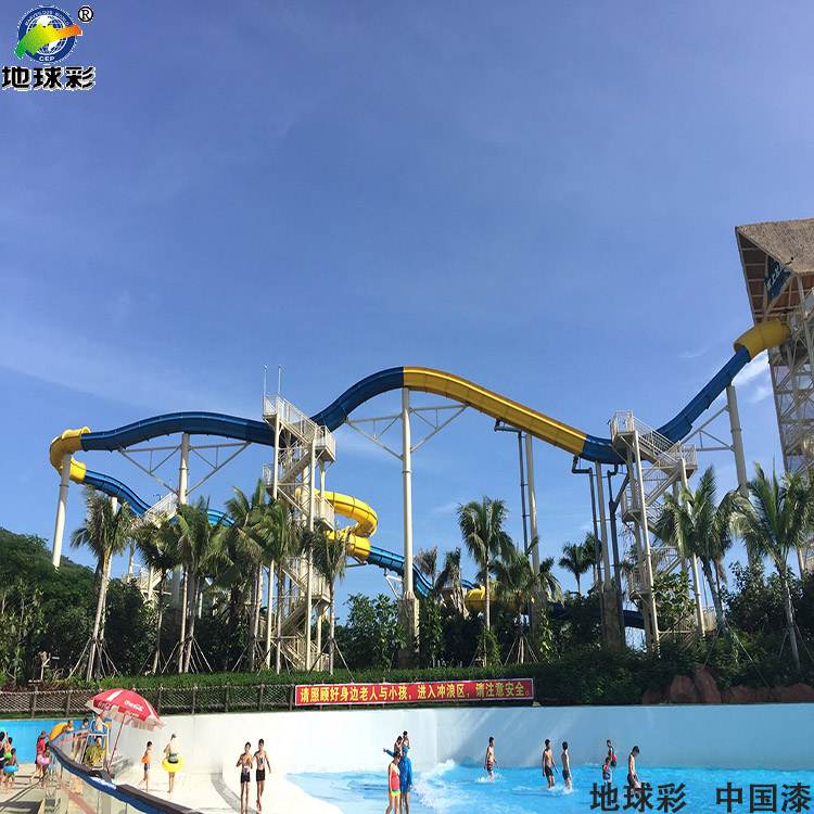 水性氟碳漆用于太陽(yáng)傘座混凝土表面噴涂